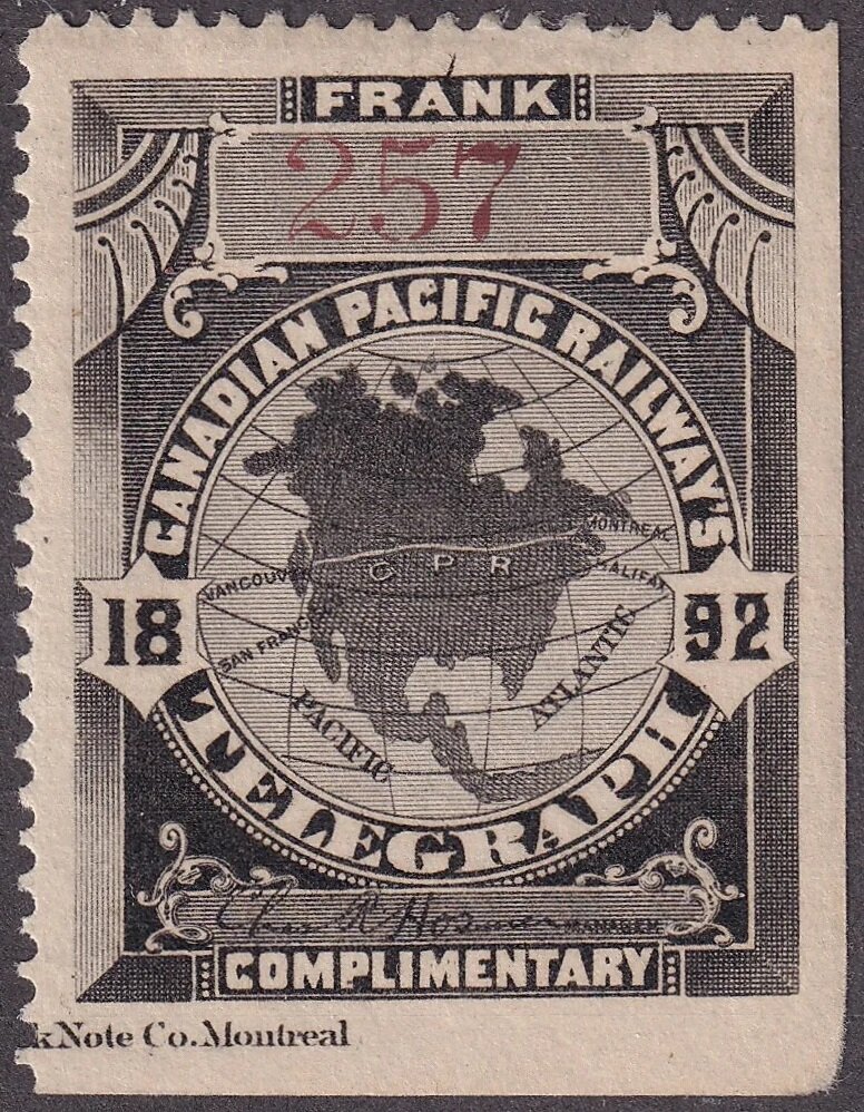 Map of North America - Frank - dated 1892