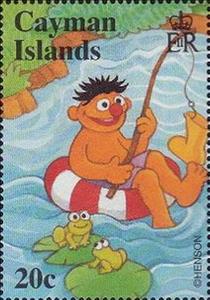 Stamp, Ernie, Cayman Islands,  , Cartoons, Comics