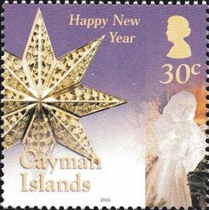 Stamp, Star, Cayman Islands,  , Christmas, Stars