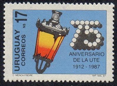 Stamp, Lamp, Uruguay,  