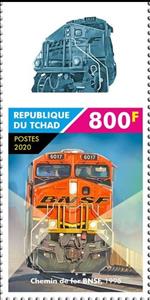 Stamp, BNSF Railway, Chad,  , Railways