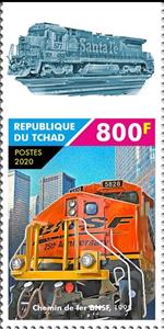Stamp, BNSF Railway, Chad,  , Railways