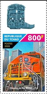 Stamp, BNSF Railway, Chad,  , Railways