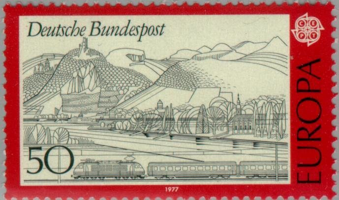 Rhine landscape with Siebengebirge