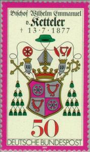 Stamp, Ketteler, Wilhelm E. von, Germany, Federal Republic,  , Famous People, Commemoration, Coats of Arms