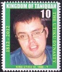 Stamp, King Utiku IV, Cinderellas,  , Men, People