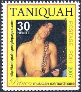Stamp, Prince (1958-2016) in 1979, Cinderellas,  , Famous People, Music, Musicians, Singers