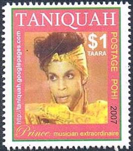 Stamp, Prince (1958-2016) in 1991, Cinderellas,  , Famous People, Music, Musicians, Singers