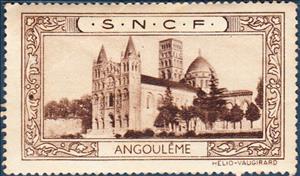 Stamp, SNCF - Angoulême, Cinderellas,  , Tourism