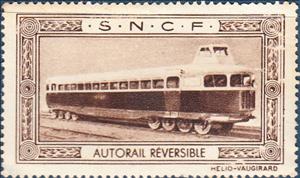 Stamp, SNCF - Autorail réversible, Cinderellas,  , Vehicles