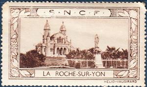 Stamp, SNCF - La-Roche-sur-Yon, Cinderellas,  , Tourism