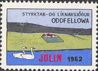 Swans and town