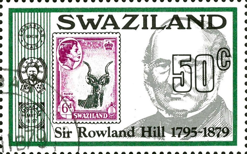 Rowland Hill and stamp