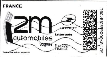 Stamp, 2m Automobiles, France,  , The Automobile Industry