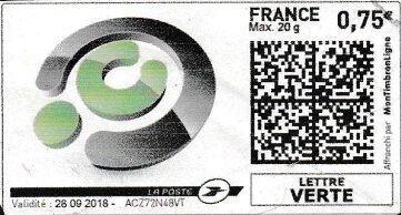 Stamp, CC logo, France,  , Logos