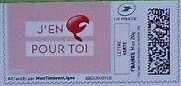 Stamp, I have fallen in love with you. J'en pince pour toi, France,  , Cartoons, Love