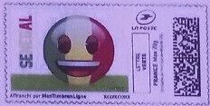 Stamp, Senegal Football Emoji, France,  , Cartoons, Flags, Football (Soccer)