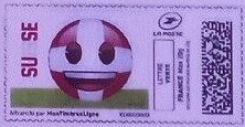 Stamp, Suisse Switzerland Football Colours Emoji, France,  , Cartoons, Flags, Football (Soccer), Sports