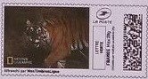 Stamp, Tiger 2, France,  , Animals (Fauna), Mammals, Tigers, Wild Cats