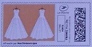Stamp, White bride's dress x 2, France,  , Clothing, Fashion, Suits and Costumes, Weddings