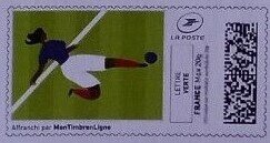 Stamp, Women's Football 12, France,  , Football (Soccer), Sports, Women