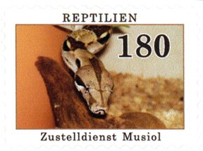 Stamp, Reptilien, Germany, Modern Private Post Offices,  , Reptiles
