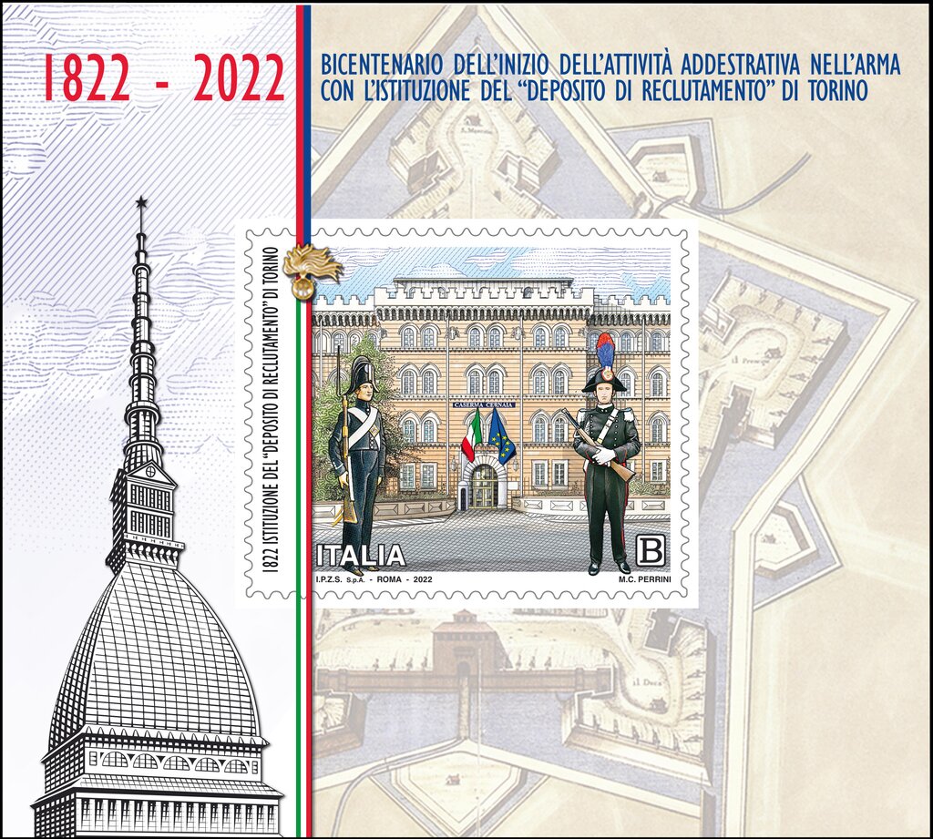 Bicentenary of the Carabineri Recruitment Depot, Turin