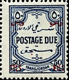 Postage Due, surcharged