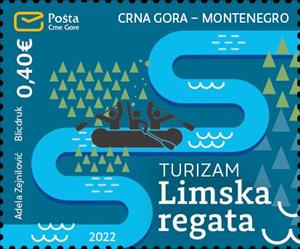 Stamp, The Lim Regatta, Montenegro,  , Canoeing, Festivals