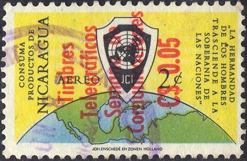 Globe showing map of Americas
