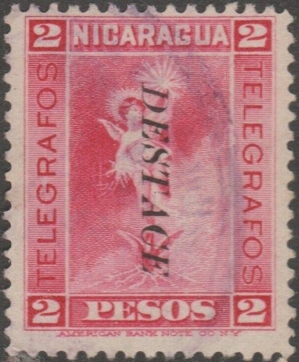 Allegory of telegraphy (overprinted)