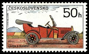 Stamp, Classic Automobiles - Laurin & Klement (1914), Czechoslovakia,  , Cars