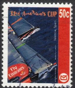 Stamp, 32nd America's Cup, Personalized and Private Mail Stamps,  , Sailing, Sailing Ships, Sea
