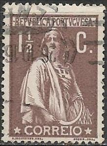 Stamp, Ceres, Portugal,  , Agriculture, Crops, Gods and goddesses, Mythology, Tools