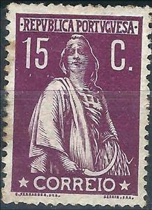 Stamp, Ceres, Portugal,  , Agriculture, Crops, Gods and goddesses, Mythology, Tools