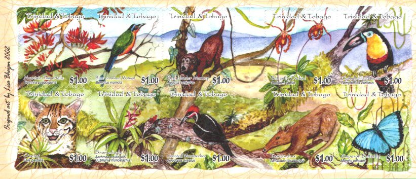 Treasures of the Rainforest Booklet Pane