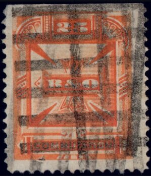 Stamp, B&O in cross, United States of America,  , Crosses, Letters (Alphabet), Telegraphy