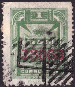 Stamp, B&O in cross, United States of America,  , Crosses, Letters (Alphabet), Telegraphy