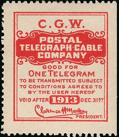 Chicago, Great Western Railroad frank - dated 1913