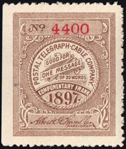 Stamp, Frank - dated 1897, United States of America,  , Signatures - Autographs, Telegraphy