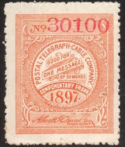 Stamp, Frank - dated 1897, United States of America,  , Signatures - Autographs, Telegraphy