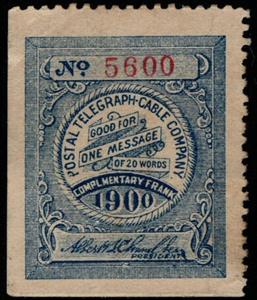 Stamp, Frank - dated 1900, United States of America,  , Signatures - Autographs, Telegraphy