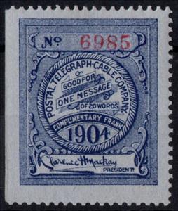 Stamp, Frank - dated 1904, United States of America,  , Signatures - Autographs, Telegraphy