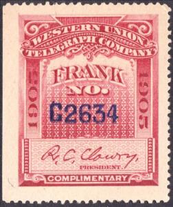 Stamp, Frank - dated 1905, United States of America,  , Signatures - Autographs, Telegraphy