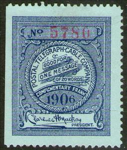Stamp, Frank - dated 1906, United States of America,  , Signatures - Autographs, Telegraphy