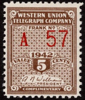Stamp, Frank - dated 1942, United States of America,  , Signatures - Autographs, Telegraphy