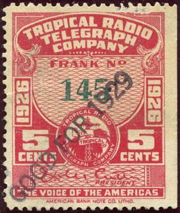 Frank - overprinted 1929
