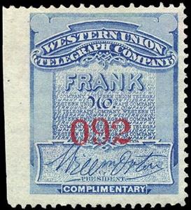 Stamp, Frank - undated, United States of America,  , Signatures - Autographs, Telegraphy