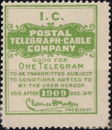 Illinois Central Railroad frank - dated 1909