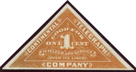 Stamp, Numeral, United States of America,  , Telegraphy, Triangle Stamps